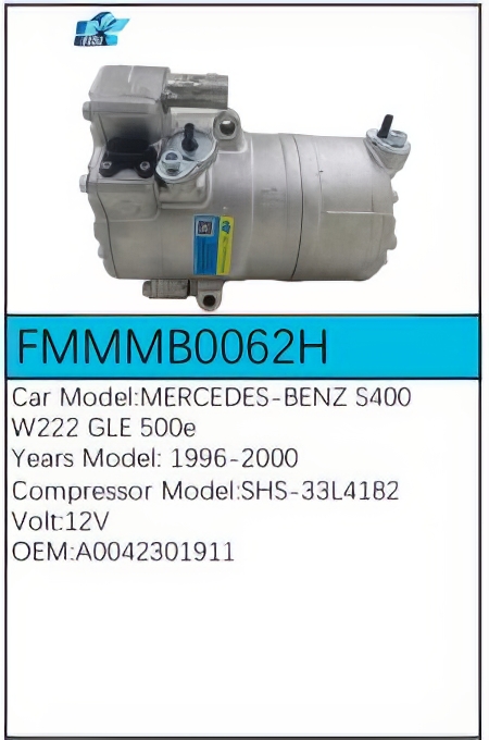 PartzBiz CE: -Compressor for Mercedes-Benz - FMMMB0062H PartzBiz CE: -Compressor for Mercedes-Benz - FMMMB0062H