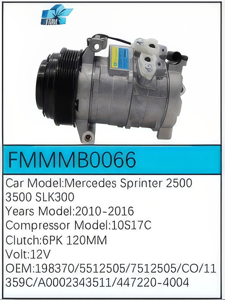 PartzBiz CE: -Compressor for Mercedes-Benz - FMMMB0066 PartzBiz CE: -Compressor for Mercedes-Benz - FMMMB0066
