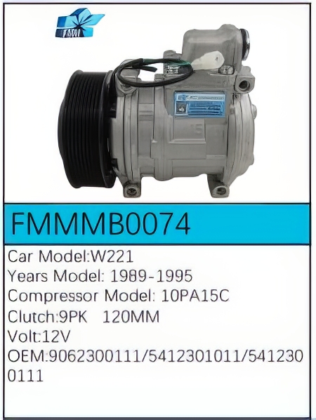PartzBiz CE: -Compressor for Mercedes-Benz - FMMMB0074 PartzBiz CE: -Compressor for Mercedes-Benz - FMMMB0074
