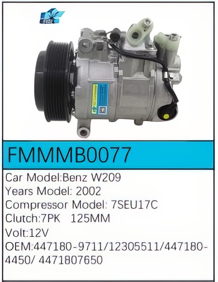 PartzBiz CE: -สำหรับคอมเพรสเซอร์ Mercedes-Benz - FMMMB0077 PartzBiz CE: -สำหรับคอมเพรสเซอร์ Mercedes-Benz - FMMMB0077