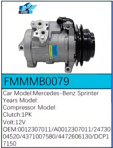 PartzBiz CE: -Compressor for Mercedes-Benz - FMMMB0079 PartzBiz CE: -Compressor for Mercedes-Benz - FMMMB0079