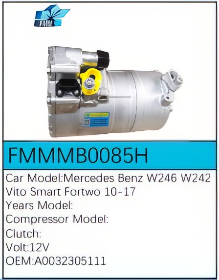 PartzBiz CE: -Compressor for Mercedes-Benz - FMMMB0085H PartzBiz CE: -Compressor for Mercedes-Benz - FMMMB0085H