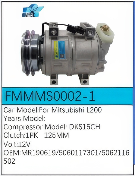 PartzBiz CE: -Compressor for Mitsubishi - FMMMS0002-1 PartzBiz CE: -Compressor for Mitsubishi - FMMMS0002-1