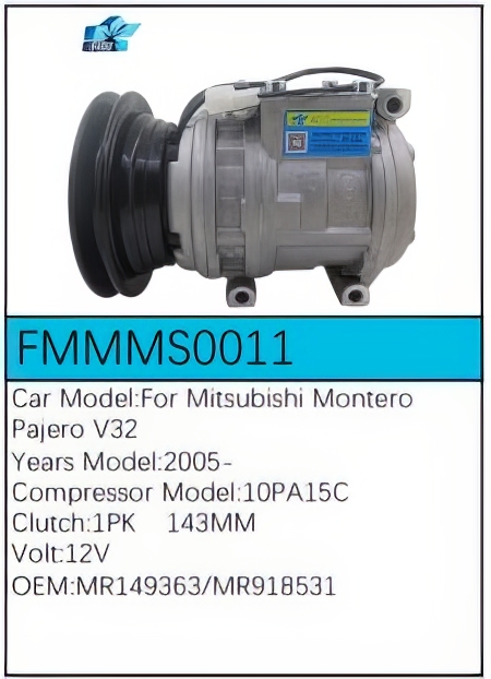 PartzBiz CE: -Compressor for Mitsubishi - FMMMS0011 PartzBiz CE: -Compressor for Mitsubishi - FMMMS0011