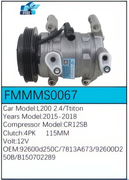PartzBiz CE: -Compressor for Mitsubishi - FMMMS0067 PartzBiz CE: -Compressor for Mitsubishi - FMMMS0067