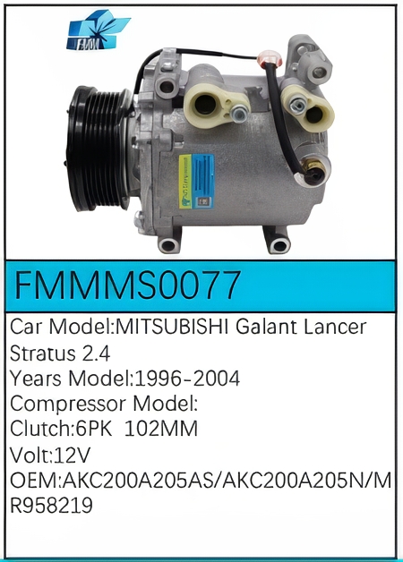 PartzBiz CE: -Compressor for Mitsubishi - FMMMS0077 PartzBiz CE: -Compressor for Mitsubishi - FMMMS0077
