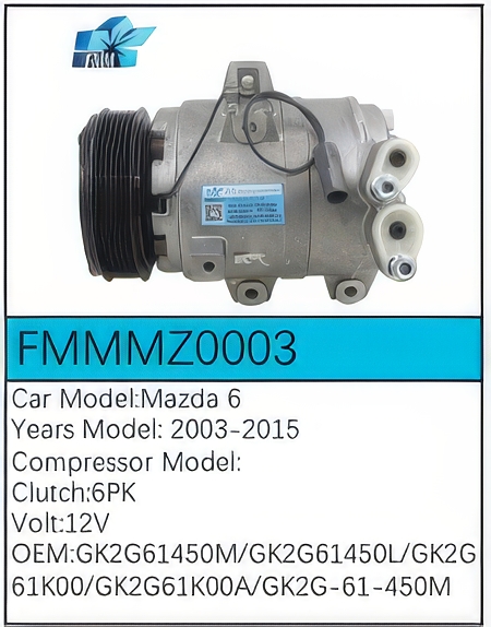 PartzBiz CE: -Compressor for Mazda - FMMMZ0003 PartzBiz CE: -Compressor for Mazda - FMMMZ0003