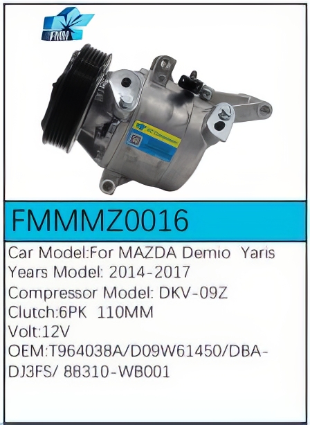 PartzBiz CE: -Compressor for Mazda - FMMMZ0016 PartzBiz CE: -Compressor for Mazda - FMMMZ0016