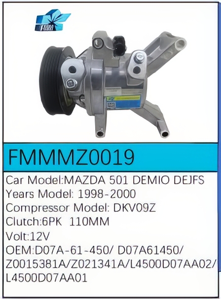 PartzBiz CE: -Compressor for Mazda - FMMMZ0019 PartzBiz CE: -Compressor for Mazda - FMMMZ0019