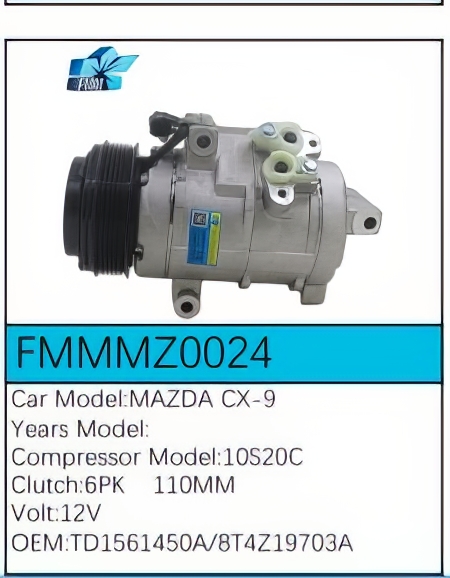 PartzBiz CE: -Compressor for Mazda - FMMMZ0024 PartzBiz CE: -Compressor for Mazda - FMMMZ0024