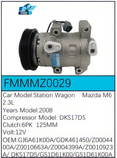 PartzBiz CE: -Compressor for Mazda - FMMMZ0029 PartzBiz CE: -Compressor for Mazda - FMMMZ0029