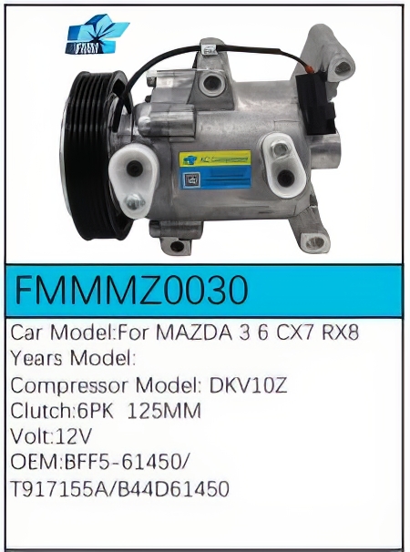 PartzBiz CE: -Compressor for Mazda - FMMMZ0030 PartzBiz CE: -Compressor for Mazda - FMMMZ0030
