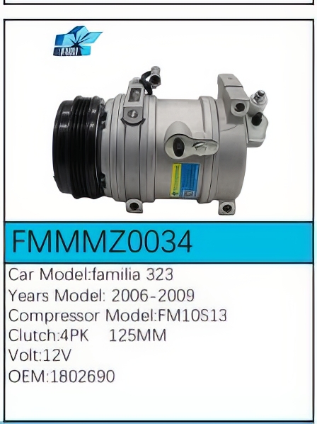 PartzBiz CE: -Compressor for Mazda - FMMMZ0034 PartzBiz CE: -Compressor for Mazda - FMMMZ0034