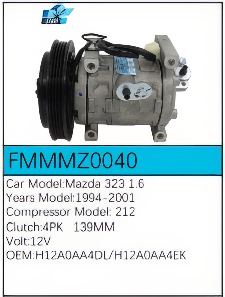 PartzBiz CE: -Compressor for Mazda - FMMMZ0040 PartzBiz CE: -Compressor for Mazda - FMMMZ0040