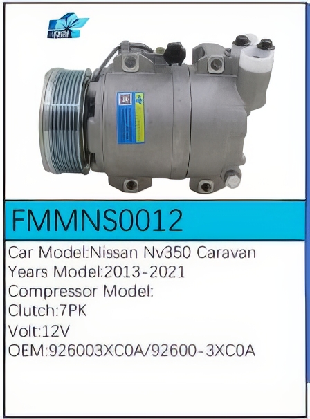 PartzBiz CE: -Compressor for Nissan - FMMNS0012 PartzBiz CE: -Compressor for Nissan - FMMNS0012