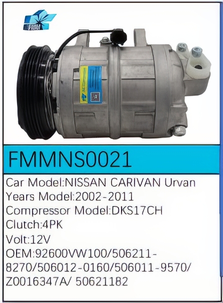 PartzBiz CE: -สำหรับคอมเพรสเซอร์ Nissan - FMMNS0021 PartzBiz CE: -สำหรับคอมเพรสเซอร์ Nissan - FMMNS0021