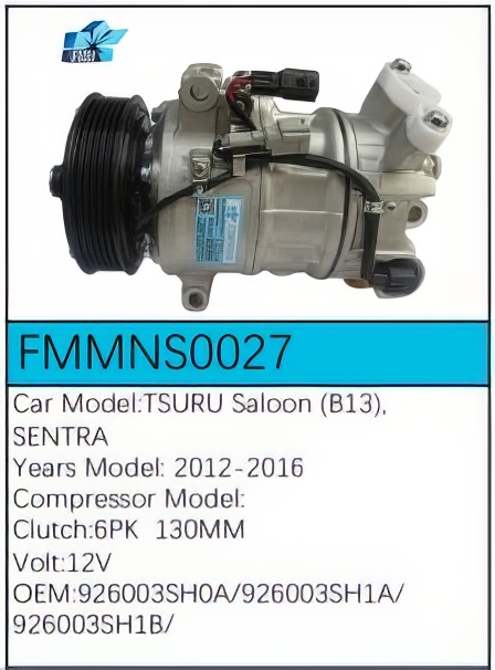 PartzBiz CE: -สำหรับคอมเพรสเซอร์ Nissan - FMMNS0027 PartzBiz CE: -สำหรับคอมเพรสเซอร์ Nissan - FMMNS0027