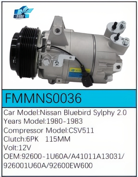 PartzBiz CE: -Compressor for Nissan - FMMNS0036 PartzBiz CE: -Compressor for Nissan - FMMNS0036
