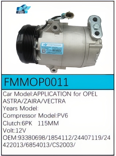 PartzBiz CE: -สำหรับคอมเพรสเซอร์ Opel - FMMOP0011 PartzBiz CE: -สำหรับคอมเพรสเซอร์ Opel - FMMOP0011
