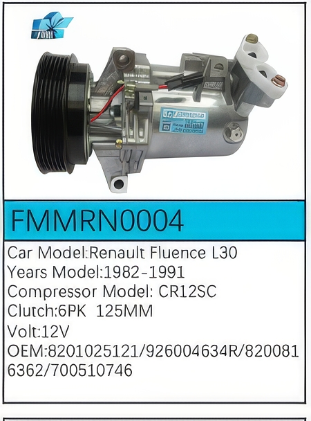 PartzBiz CE: -สำหรับคอมเพรสเซอร์ Renault - FMMRN0004 PartzBiz CE: -สำหรับคอมเพรสเซอร์ Renault - FMMRN0004
