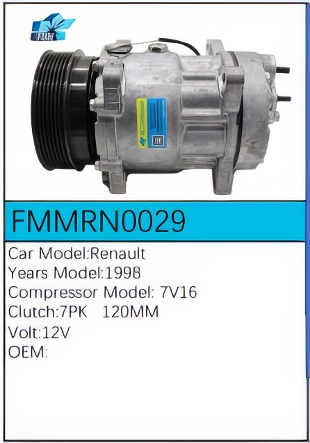 PartzBiz CE: -สำหรับคอมเพรสเซอร์ Renault - FMMRN0029 PartzBiz CE: -สำหรับคอมเพรสเซอร์ Renault - FMMRN0029