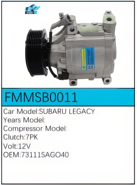 PartzBiz CE: -สำหรับคอมเพรสเซอร์ Subaru - FMMSB0011 PartzBiz CE: -สำหรับคอมเพรสเซอร์ Subaru - FMMSB0011