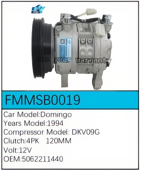 PartzBiz CE: -Compressor for Subaru - FMMSB0019 PartzBiz CE: -Compressor for Subaru - FMMSB0019