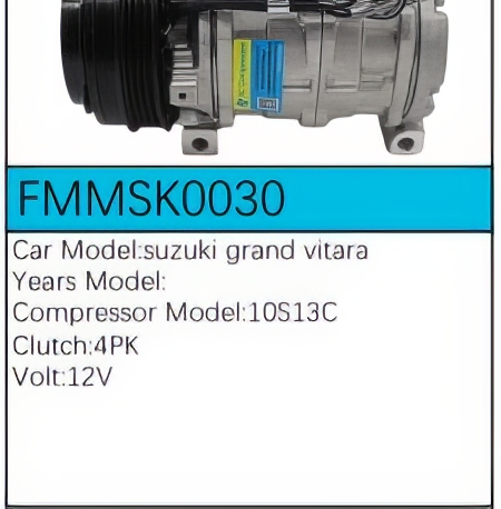 PartzBiz CE: -สำหรับคอมเพรสเซอร์ Suzuki - FMMSK0030 PartzBiz CE: -สำหรับคอมเพรสเซอร์ Suzuki - FMMSK0030