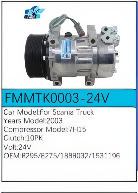 PartzBiz CE: -สำหรับคอมเพรสเซอร์ Scania - FMMTK0003-24V PartzBiz CE: -สำหรับคอมเพรสเซอร์ Scania - FMMTK0003-24V