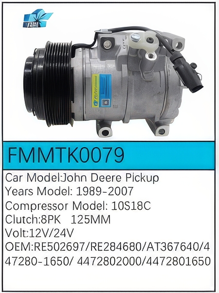 PartzBiz CE: -สำหรับคอมเพรสเซอร์ John Deere - FMMTK0079 PartzBiz CE: -สำหรับคอมเพรสเซอร์ John Deere - FMMTK0079
