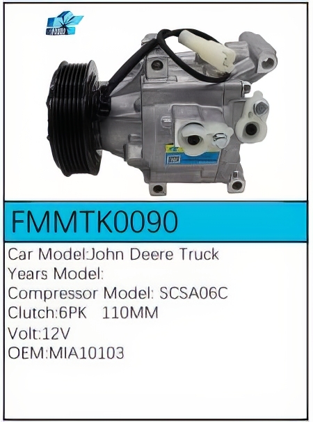 PartzBiz CE: -สำหรับคอมเพรสเซอร์ John Deere - FMMTK0090 PartzBiz CE: -สำหรับคอมเพรสเซอร์ John Deere - FMMTK0090