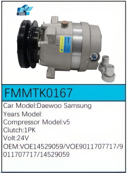 PartzBiz CE: -Compressor for Daewoo - FMMTK0167 PartzBiz CE: -Compressor for Daewoo - FMMTK0167