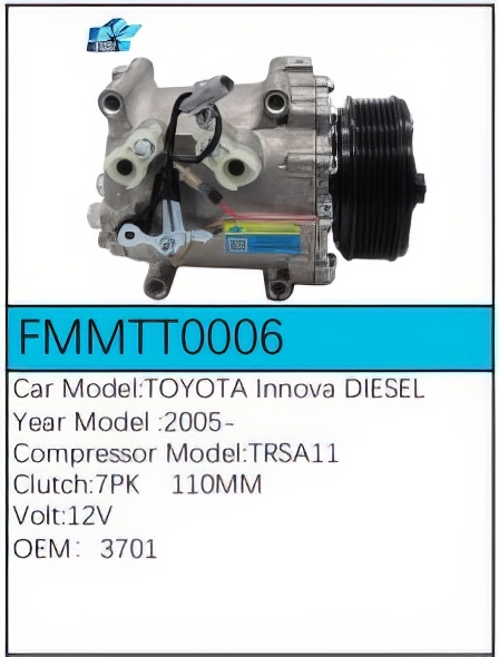 PartzBiz CE: -สำหรับคอมเพรสเซอร์ Toyota - FMMTT0006 PartzBiz CE: -สำหรับคอมเพรสเซอร์ Toyota - FMMTT0006