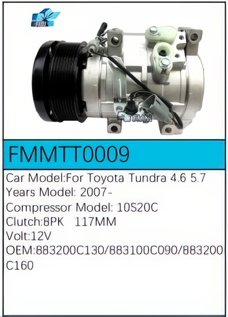 PartzBiz CE: -สำหรับคอมเพรสเซอร์ Toyota - FMMTT0009 PartzBiz CE: -สำหรับคอมเพรสเซอร์ Toyota - FMMTT0009