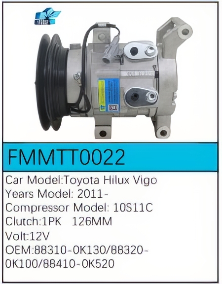 PartzBiz CE: -สำหรับคอมเพรสเซอร์ Toyota - FMMTT0022 PartzBiz CE: -สำหรับคอมเพรสเซอร์ Toyota - FMMTT0022