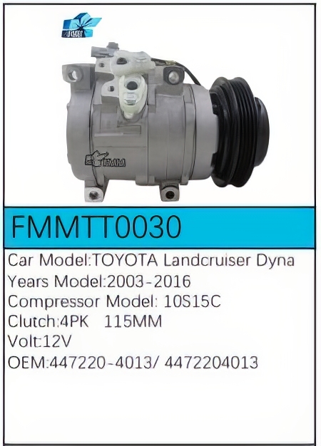 PartzBiz CE: -สำหรับคอมเพรสเซอร์ Toyota - FMMTT0030 PartzBiz CE: -สำหรับคอมเพรสเซอร์ Toyota - FMMTT0030