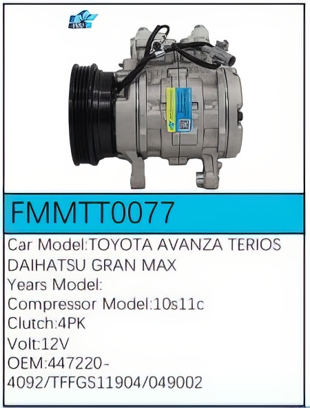 PartzBiz CE: -Compressor for Toyota - FMMTT0077 PartzBiz CE: -Compressor for Toyota - FMMTT0077