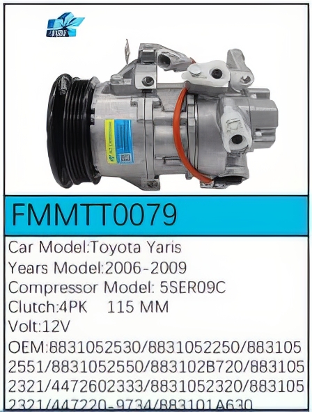 PartzBiz CE: -Compressor for Toyota - FMMTT0079 PartzBiz CE: -Compressor for Toyota - FMMTT0079