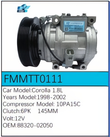 PartzBiz CE: -สำหรับคอมเพรสเซอร์ Toyota - FMMTT0111 PartzBiz CE: -สำหรับคอมเพรสเซอร์ Toyota - FMMTT0111