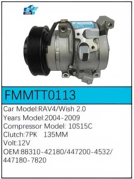 PartzBiz CE: -Compressor for Toyota - FMMTT0113 PartzBiz CE: -Compressor for Toyota - FMMTT0113