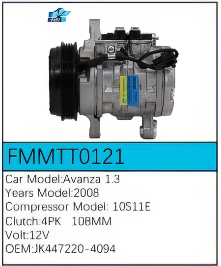 PartzBiz CE: -Compressor for Toyota - FMMTT0121 PartzBiz CE: -Compressor for Toyota - FMMTT0121