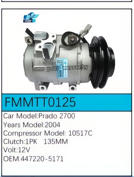 PartzBiz CE: -สำหรับคอมเพรสเซอร์ Toyota - FMMTT0125 PartzBiz CE: -สำหรับคอมเพรสเซอร์ Toyota - FMMTT0125