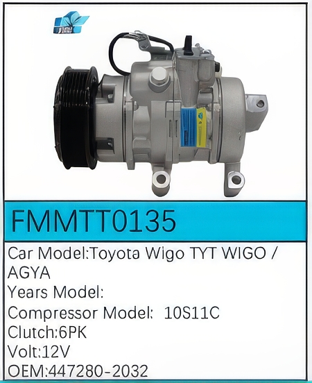 PartzBiz CE: -สำหรับคอมเพรสเซอร์ Toyota - FMMTT0135 PartzBiz CE: -สำหรับคอมเพรสเซอร์ Toyota - FMMTT0135