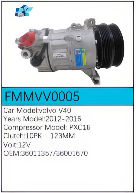 PartzBiz CE: -Compressor for Volvo - FMMVV0005 PartzBiz CE: -Compressor for Volvo - FMMVV0005