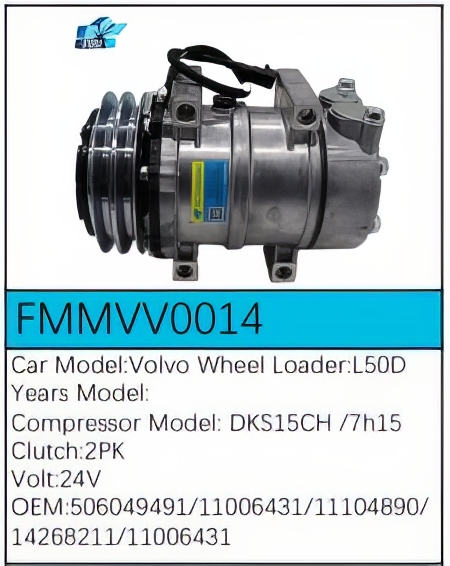 PartzBiz CE: -Compressor for Volvo - FMMVV0014 PartzBiz CE: -Compressor for Volvo - FMMVV0014
