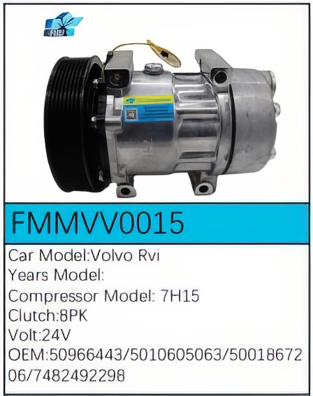 PartzBiz CE: -Compressor for Volvo - FMMVV0015 PartzBiz CE: -Compressor for Volvo - FMMVV0015