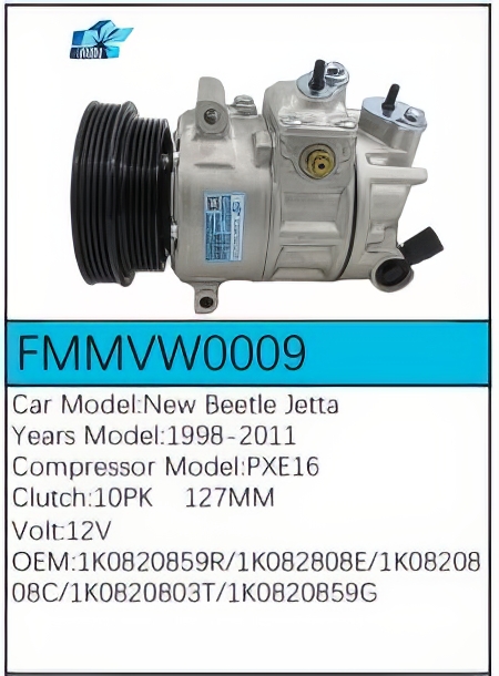 PartzBiz CE: -Compressor for Volkswagen - FMMVW0009 PartzBiz CE: -Compressor for Volkswagen - FMMVW0009