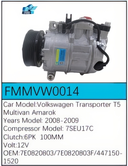 PartzBiz CE: -สำหรับคอมเพรสเซอร์ Volkswagen - FMMVW0014 PartzBiz CE: -สำหรับคอมเพรสเซอร์ Volkswagen - FMMVW0014