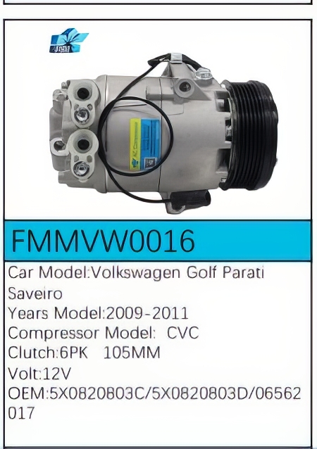 PartzBiz CE: -Compressor for Volkswagen - FMMVW0016 PartzBiz CE: -Compressor for Volkswagen - FMMVW0016