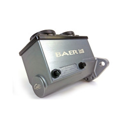 PartzBiz CM 6801266LP - ReMaster 2-Bolt GM/Ford Master Cyl Assembly, Gray, 1-1/8in bore, Left port.